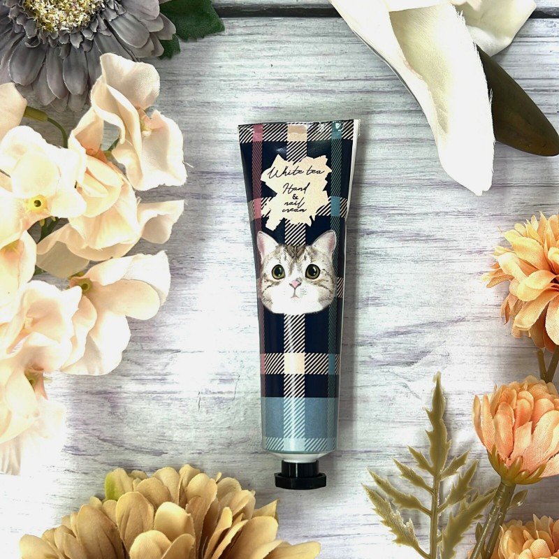 Honyaradoh虹雅堂猫咪保湿护手霜白茶香 35g