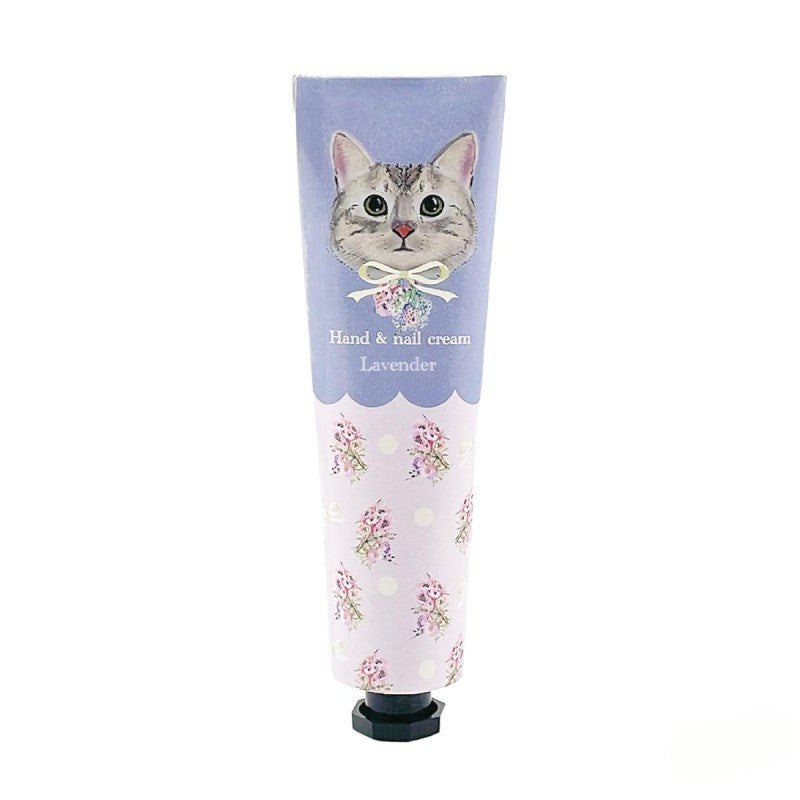 Honyaradoh Cute Cat Hand & Nail Cream Lavender