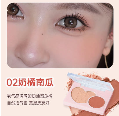 ️Gracebabi-双效柔绒腮红-02奶橘南瓜