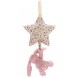 Jellycat邦尼兔兔抱星星粉色28cm
