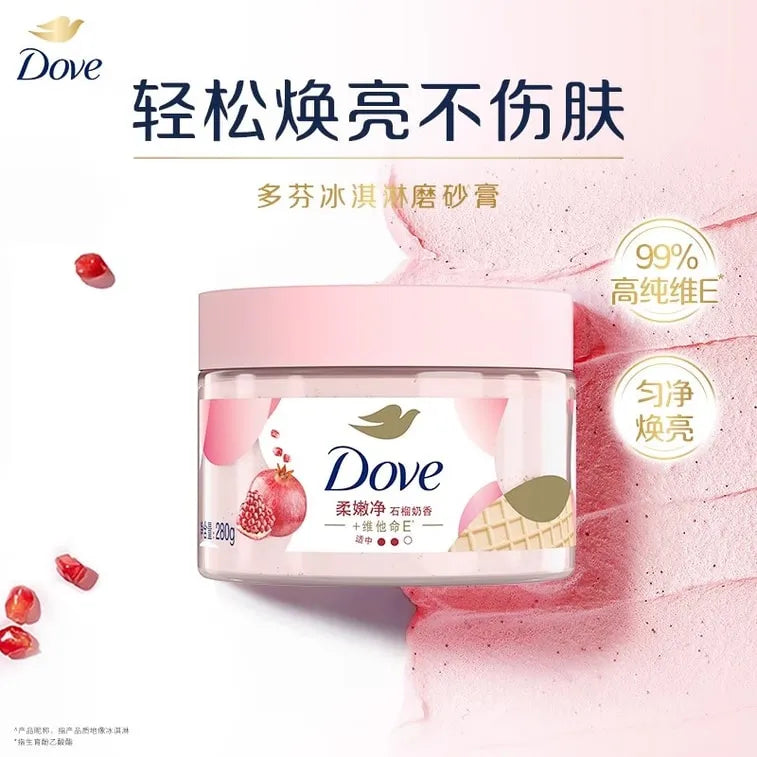Dove Ice Cream Fruit Milk Body Scrub 280g