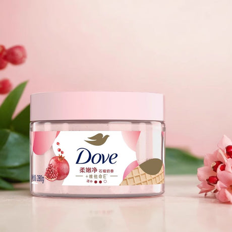 Dove Ice Cream Fruit Milk Body Scrub 280g