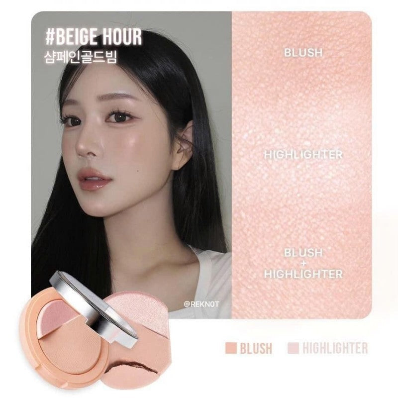 3CE焕妆腮红高光盘#Beige Hour