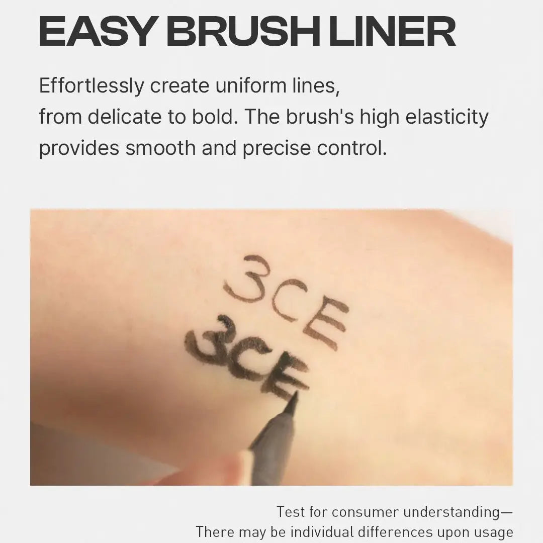 3CE光环极细眼线液笔#奶咖棕