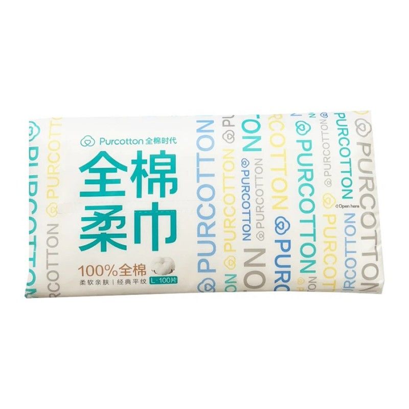 Purcotton全棉时代洗脸巾干湿两用棉柔巾 1包 