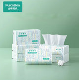 Purcotton全棉时代棉柔巾干湿两用洗脸巾超柔软 6包