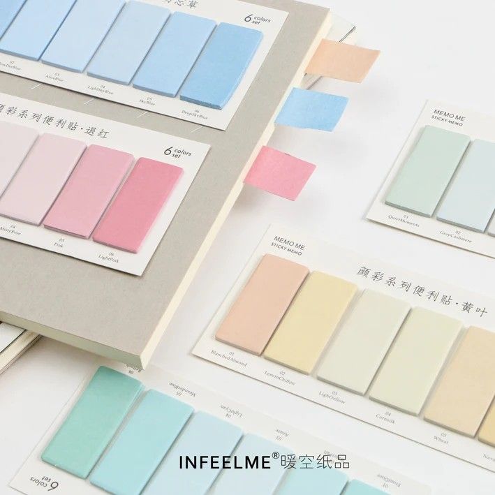 Infeel.Me颜彩系列便利贴N次贴便携迷你
