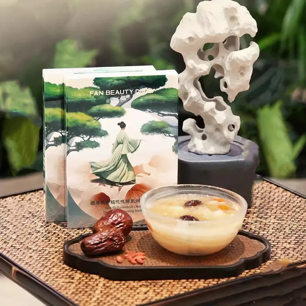 Fan Beauty Tremella Okra Fresh Skin Moisturizing Mask 5pcs