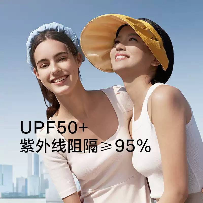 Beneunder蕉下贝壳户外防晒空顶帽布鲁蓝