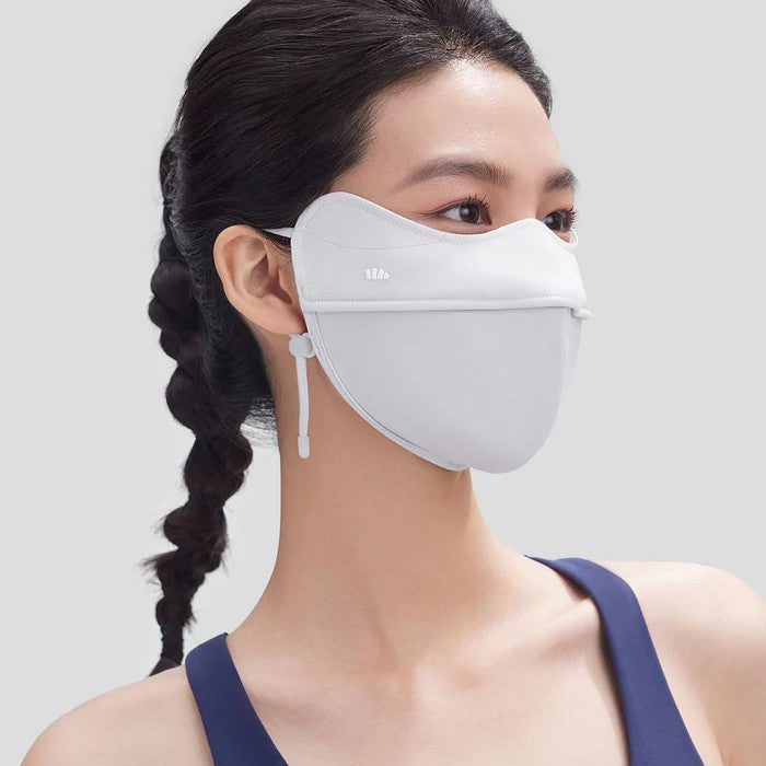 Beneunder Women's Sun Protection Face Mask UPF50+ Blue Smoke Gray