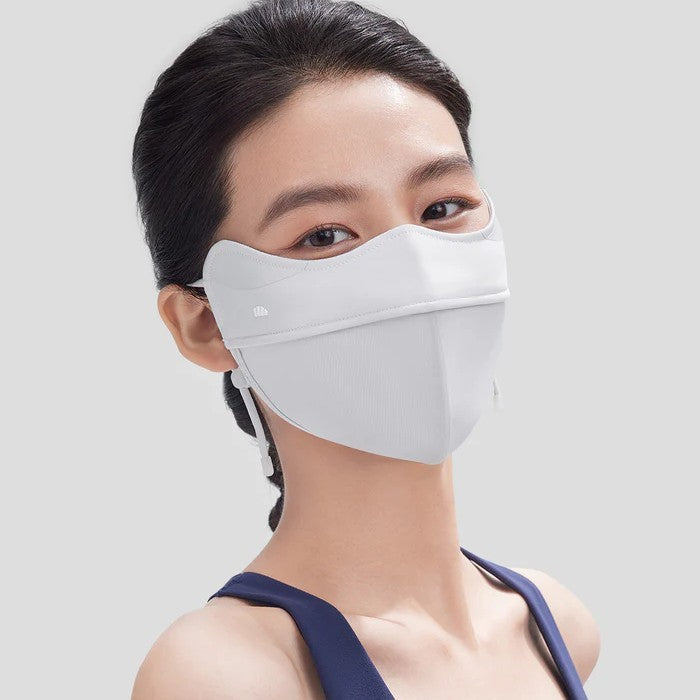 Beneunder Women's Sun Protection Face Mask UPF50+ Blue Smoke Gray