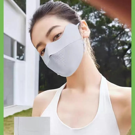Beneunder Sun Protection Facemask Ice Gray