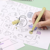 Jiwusha集物社果色天香荧光笔暮山紫 1支