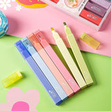 Jiwusha Soft Tip Highlight Marker Pen Red Pink