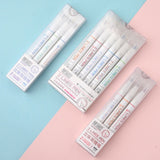 Jiwusha集物社立体双线笔绘图标记备注笔红色&黑色0.5mm 1支