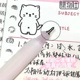 Jiwusha集物社告别飞白速干按动中性笔套装水漾蓝9191