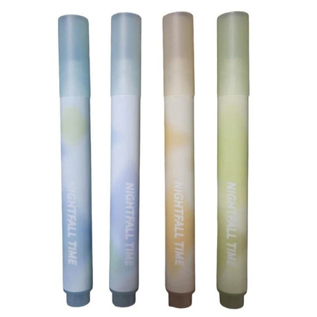 Jiwusha Kawaii Color Pen Markers Orange & Light Green 4pcs