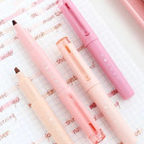 Jiwusha Natural Color Highlighter Pen Set 7390A 4pcs