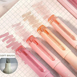 Jiwusha Natural Color Highlighter Pen Set 7390A 4pcs