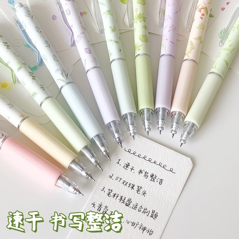 Jiwusha集物社香氛速干按动中性笔草本