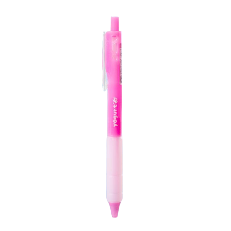 Jiwusha Acrylic Colored Retractable Gel Pen GP9300 Rose Red 1pcs