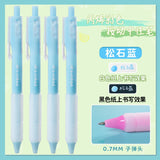 Jiwusha Acrylic Colored Retractable Gel Pen GP9300 Stone Blue 1pcs