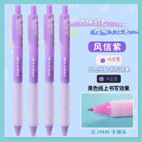 Jiwusha Acrylic Colored Retractable Gel Pen GP9300 Hyacinth Purple 1pcs
