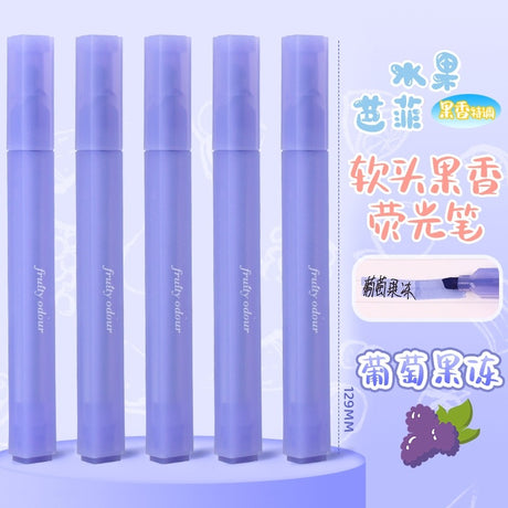 Jiwusha Fruit Scent Highlighter Pen HP72113 Grape 1pcs