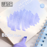 Jiwusha集物社闪光荧光笔JWS059蜜桃梦露 1支