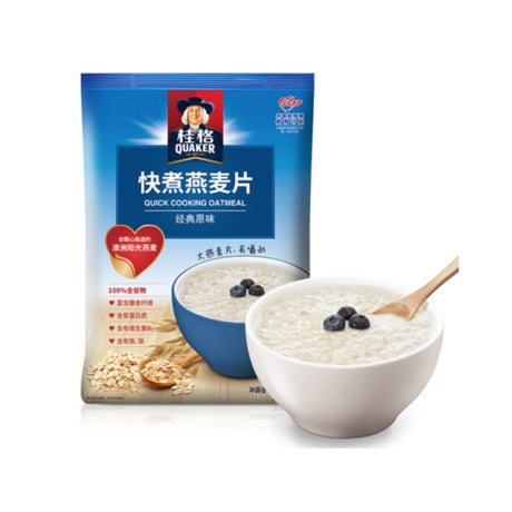 Quaker桂格快煮燕麦片原味整袋 1000g