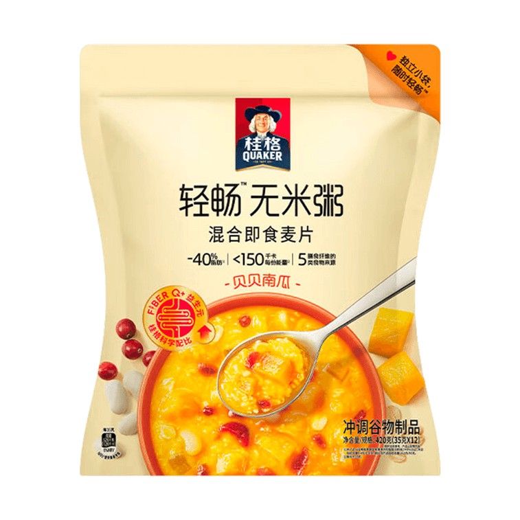 Quaker桂格轻畅无米粥贝贝南瓜粥 420g