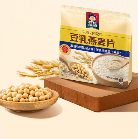 Quaker桂格豆乳燕麦片速溶冲饮燕麦片 35g*14