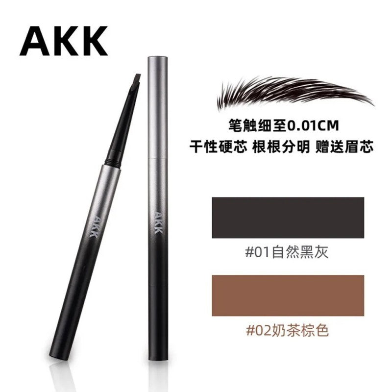 AKK自动砍刀眉笔自然立体#01自然灰黑
