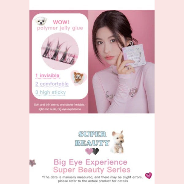 Flortte Super Beauty Series Adhesive-Free False Eyelashes Adorable Cheeks
