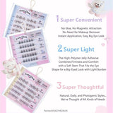 Flortte I Am Super Beauty Glue-Free False Lashes #N04 Mini-Flower Roll