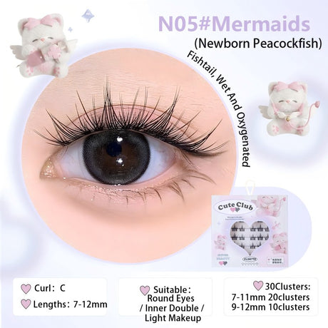 Flortte I Am Super Beauty Glue-Free False Lashes #N05 Mermaids