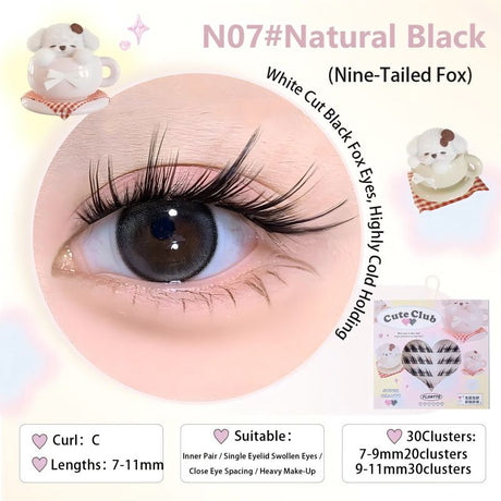 Flortte I Am Super Beauty Glue-Free False Lashes #NO7 Natural Black