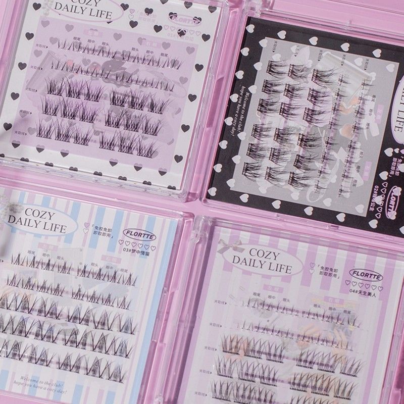 Flortte Segmented Self-Adhesive Glue-Free False Eyelash #01 Miss Diary