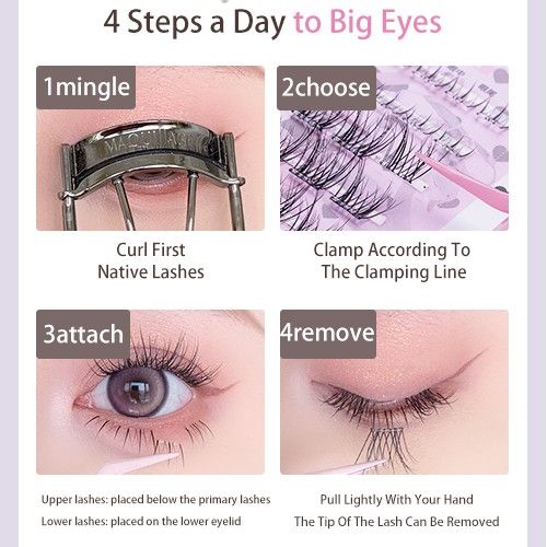 Flortte Cozy Daily Life Glue-Free False Eyelashes #04 Natural Beauty