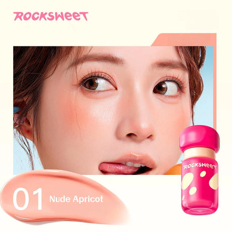 Rock Sweet摇滚甜心果谱蜜光腮红液#01杏桃晨露