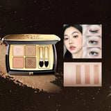 MaoGeping毛戈平塑型晶彩四色眼影白茶香槟 