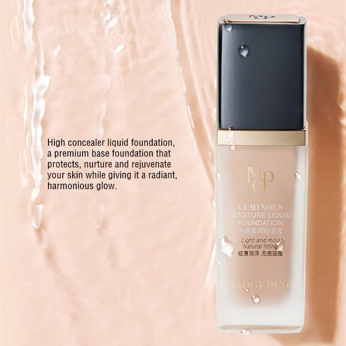 MaoGeping Luminous Moisture Light Natural Fitting Liquid Foundation #M801 Fair