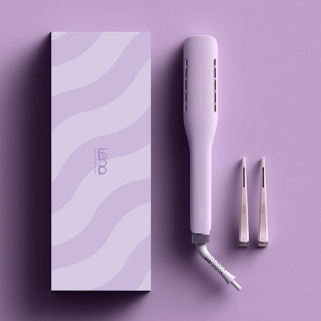 Lena Lonic Wide Hair Straightener Purple LN-H2S