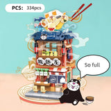 Inbrixx Mini Building Blocks Japanese Street Scenery Lamian Restaurant 880019