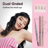 Veecci Double-Ended Eyeliner Gel Pencil #03 Cold Brown