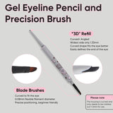 Veecci Double-Ended Eyeliner Gel Pencil #03 Cold Brown