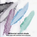 Uhue Y3K Single Eyeshadow Cream #K01 Ocean Blue With Silver Shimmer