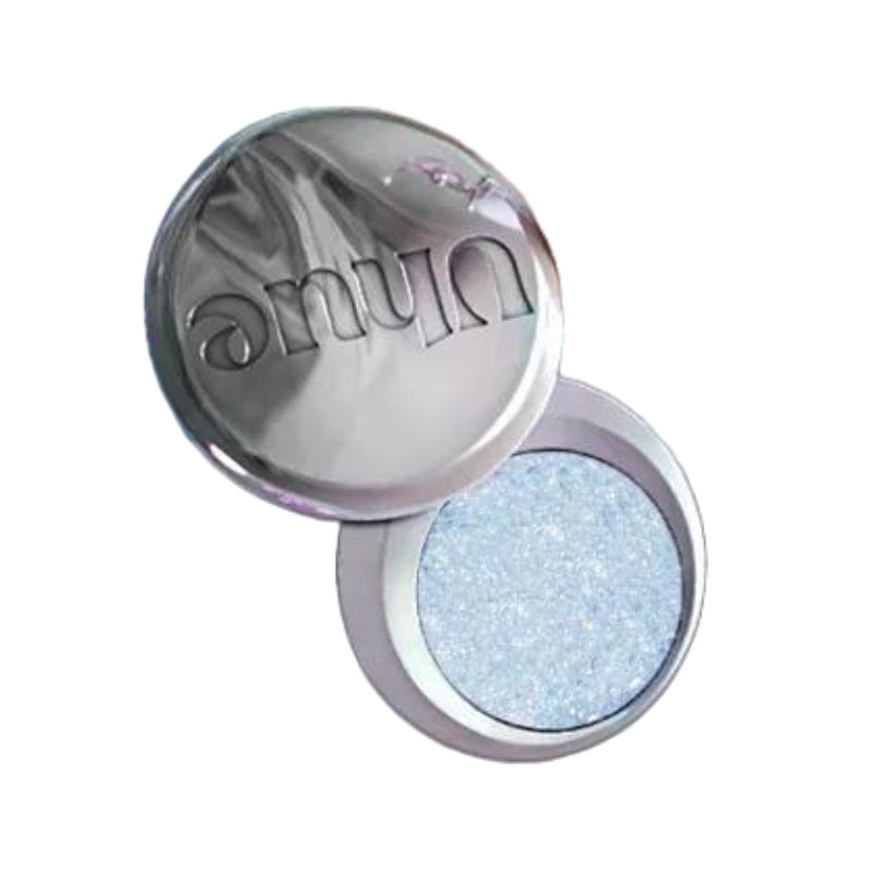 Uhue Y3K Single Eyeshadow Cream #K01 Ocean Blue With Silver Shimmer
