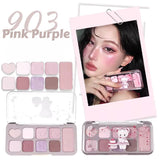 Jlillleen 9-Color Mixed Eyeshadow Palette #903 Cool Misty Mauve Purple