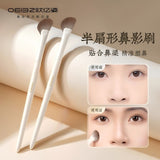 Oeiez Cloud Porcelain Half-Fan Nose Contour Brush Pearl 1pcs